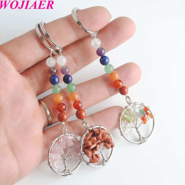 wojiaer natural stone 7 chakra keychain energy yoga reiki tree of life pendant key holder for women accessories jewelry gifts dbw905, Slivery;golden
wojiaer natural stone 7 chakra keychain energy yoga reiki tree of life pendant key holder for women accessories jewelry gifts dbw905, Slivery;golden