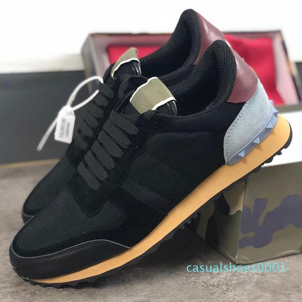 2020 stud rockrunner camouflage trainers designer shoes mesh real leather combo rock runner sneakers for men women rubber sole as21, Black 
2020 stud rockrunner camouflage trainers designer shoes mesh real leather combo rock runner sneakers for men women rubber sole as21, Black