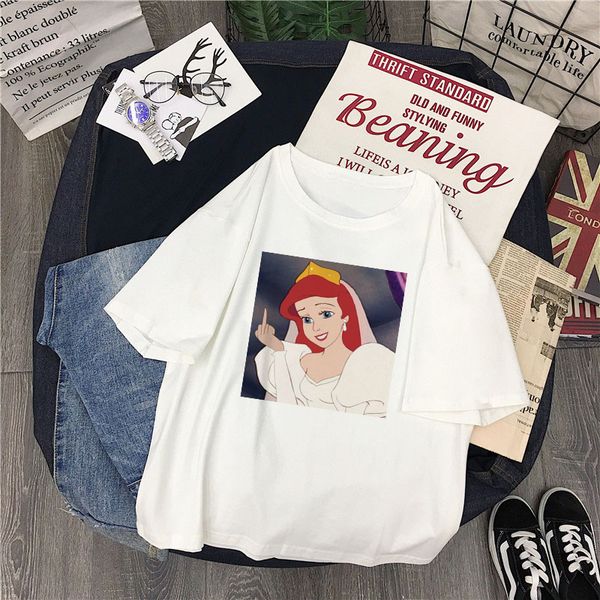 summer spoof fun new snow white tees short sleeve o-neck cartoon casual female harajuku funny shirt
summer spoof fun new snow white tees short sleeve o-neck cartoon casual female harajuku funny shirt