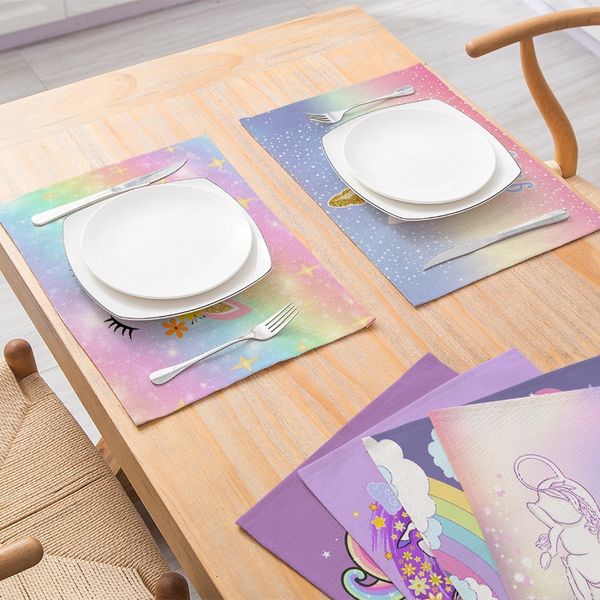 ins-стиль мультфильм unicorn placemat хлопок белье коврики главная кухонные принадлежности изолированный антискользящая таблица мат скатерть
ins-стиль мультфильм unicorn placemat хлопок белье коврики главная кухонные принадлежности изолированный антискользящая таблица мат скатерть