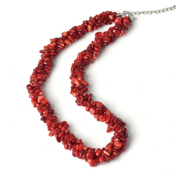 smooth dark red and light red design of corn kernel shape 5-8 mm coral customized necklace.the gift for friend, Silver
smooth dark red and light red design of corn kernel shape 5-8 mm coral customized necklace.the gift for friend, Silver