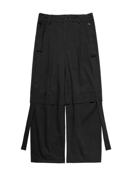 27-44 new 2018 men's clothing hair stylist fashion personalized ribbon splicing loose wide leg pants plus size singer costumes, Black
27-44 new 2018 men's clothing hair stylist fashion personalized ribbon splicing loose wide leg pants plus size singer costumes, Black