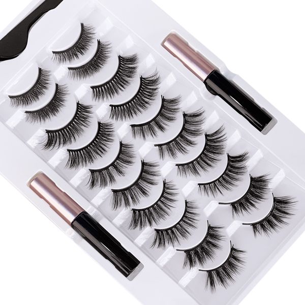 10 pairs magnetic lashes set reusable handmade thick false eyelashes natural long with 2pcs magnet eyeliner + tweezer non-glue lashes dhl
10 pairs magnetic lashes set reusable handmade thick false eyelashes natural long with 2pcs magnet eyeliner + tweezer non-glue lashes dhl