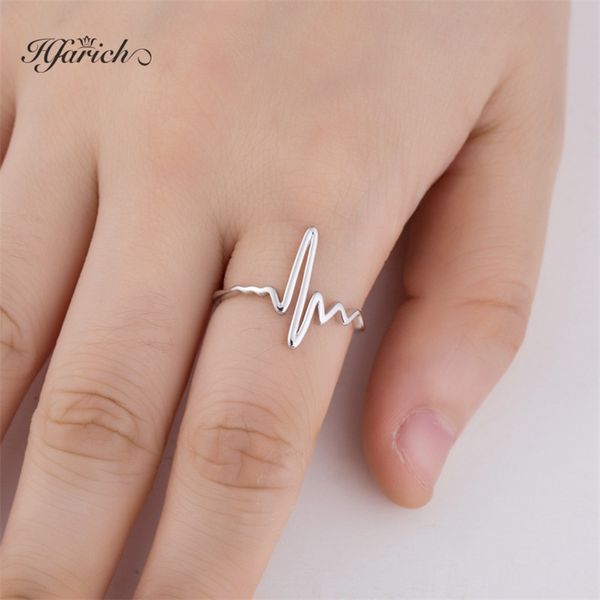 hfarich romantic heartbeat rings for women fashion heart ring girlfriend birthday valentine's day jewelry gift, Golden;silver
hfarich romantic heartbeat rings for women fashion heart ring girlfriend birthday valentine's day jewelry gift, Golden;silver