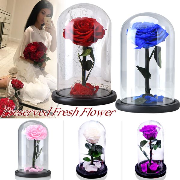 eternal rose flower with dome glass black case artificial flower gift for new year valentine christmas gif good home decoration
eternal rose flower with dome glass black case artificial flower gift for new year valentine christmas gif good home decoration