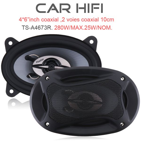 2pc 4*6 inch 280w car hifi coaxial speaker car vehicle audio music stereo speaker full range frequency lounderspeaker for cars
2pc 4*6 inch 280w car hifi coaxial speaker car vehicle audio music stereo speaker full range frequency lounderspeaker for cars