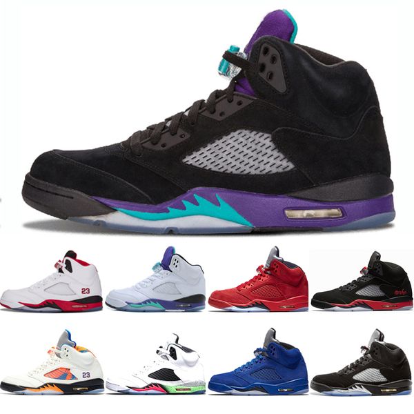 2020 5 basketball shoes for men 5s black grape bred red blue suede white grapes sport shoes designer sneakers trainers 40-47
2020 5 basketball shoes for men 5s black grape bred red blue suede white grapes sport shoes designer sneakers trainers 40-47