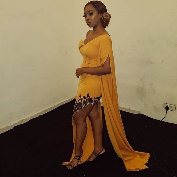 yellow african prom dresses sheath satin long formal dress for girls sweetheart sleeve slit graduation party dresses, Black
yellow african prom dresses sheath satin long formal dress for girls sweetheart sleeve slit graduation party dresses, Black