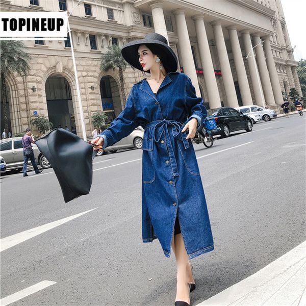 spring autumn new loose long over-knee denim jacket slim thin fashion female jacket with belt, Tan;black
spring autumn new loose long over-knee denim jacket slim thin fashion female jacket with belt, Tan;black