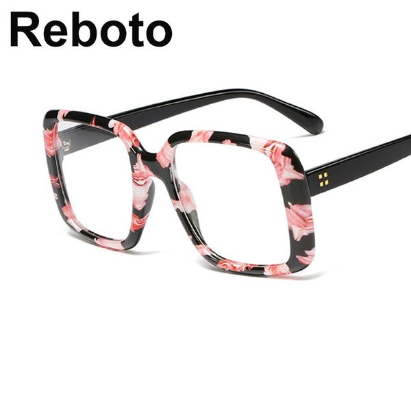 women's eyeglass frame new square glasses transparent optics feminine glasses oversized fashion female eyeglasses frame, Black 
women's eyeglass frame new square glasses transparent optics feminine glasses oversized fashion female eyeglasses frame, Black