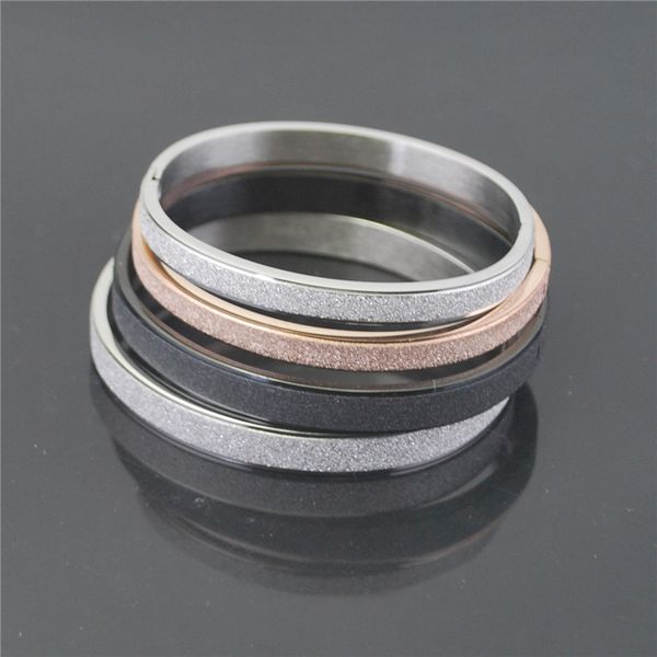 bangle fashion stainless steel couple bracelets for women girls rose gold color frosted braided bracelet men friendship jewelry, Black
bangle fashion stainless steel couple bracelets for women girls rose gold color frosted braided bracelet men friendship jewelry, Black