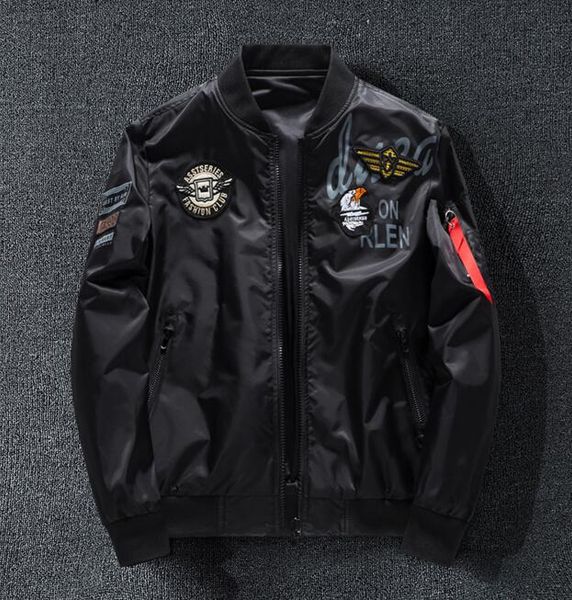 men's double-sided men's wear couple jacket men youth sports leisure air force one flight suit, Black;brown
men's double-sided men's wear couple jacket men youth sports leisure air force one flight suit, Black;brown