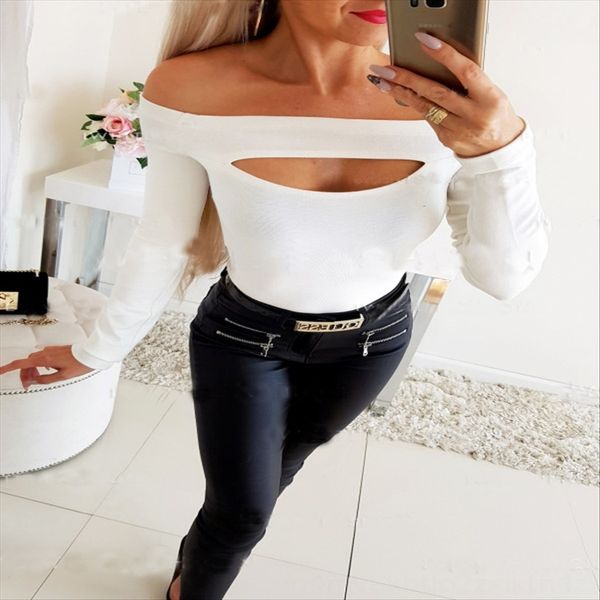 sexy длинными рукавами сплошной цвет топ с плеча sexy длинными рукавами сплошной цвет топ с плеча, White
sexy длинными рукавами сплошной цвет топ с плеча sexy длинными рукавами сплошной цвет топ с плеча, White