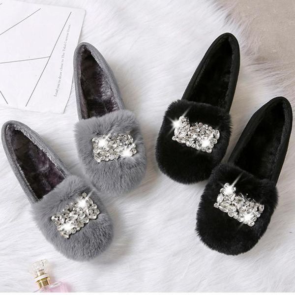 fur loafers warm winter women crystal flats shoes slip on plush ballet shoes lady moccasins plus size 42 43 suede zapatos mujer, Black
fur loafers warm winter women crystal flats shoes slip on plush ballet shoes lady moccasins plus size 42 43 suede zapatos mujer, Black
