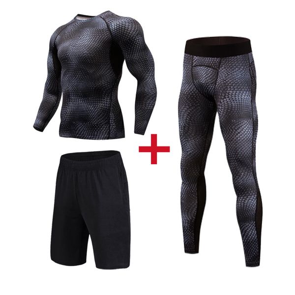 new 3pcs / set men's tracksuit sport suit gym fitness compression clothing running jogging sport wear exercise workout tights, Black;blue
new 3pcs / set men's tracksuit sport suit gym fitness compression clothing running jogging sport wear exercise workout tights, Black;blue