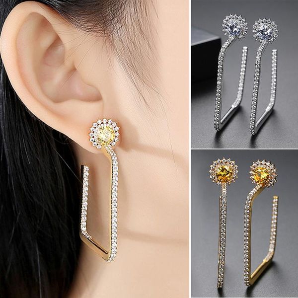 square earring zircon crystal rhinestone statement stud earrings fashion women party jewelry gift elegant big square earring, Silver
square earring zircon crystal rhinestone statement stud earrings fashion women party jewelry gift elegant big square earring, Silver