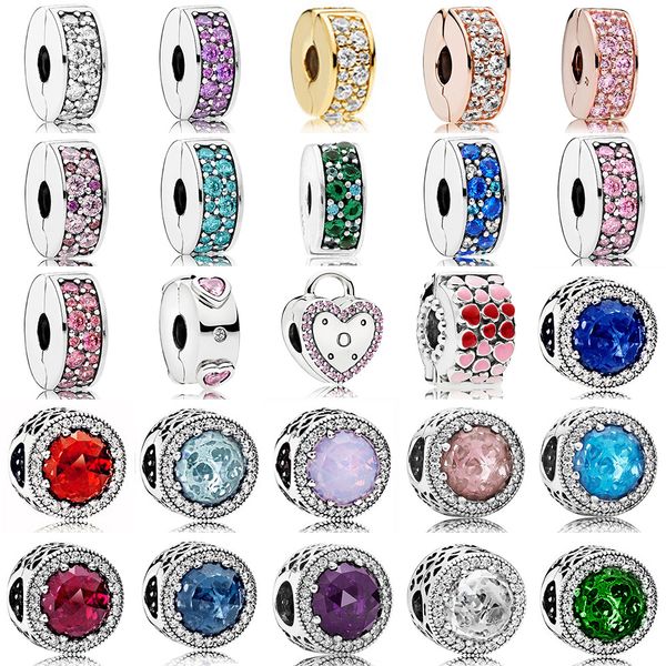 2018 100% 925 sterling silver pandora clip charm radiant hearts multicolor clear cz rose gold bead fit diy bracelet wholesale gift, Black
2018 100% 925 sterling silver pandora clip charm radiant hearts multicolor clear cz rose gold bead fit diy bracelet wholesale gift, Black