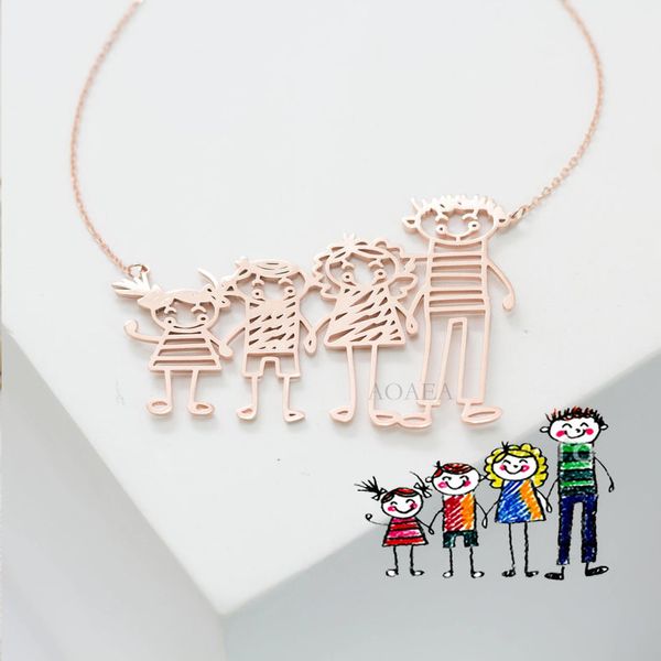 customized children's drawing necklace kid's art child artwork rose goldcustom name jewelry christmas gift for kids, Silver
customized children's drawing necklace kid's art child artwork rose goldcustom name jewelry christmas gift for kids, Silver