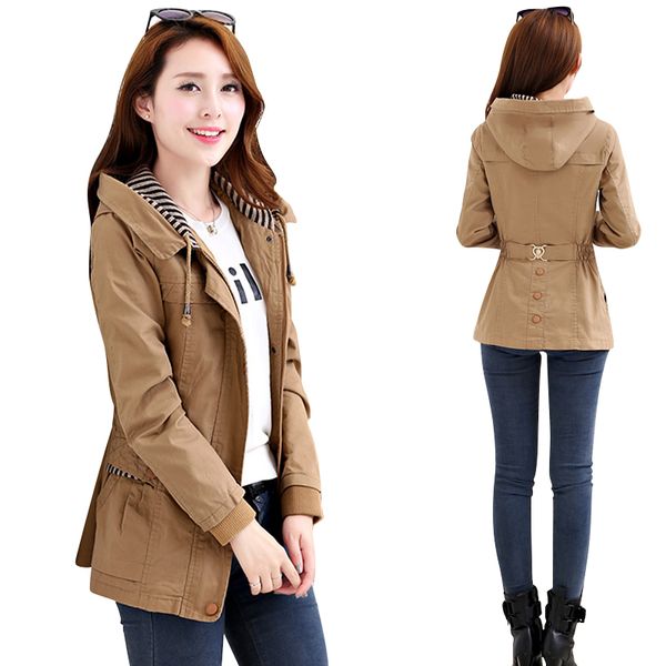 4xl trench women short slim coats 2019 new spring autumn simple hooded trench long-sleeved casual windbreaker female wyt781, Tan;black
4xl trench women short slim coats 2019 new spring autumn simple hooded trench long-sleeved casual windbreaker female wyt781, Tan;black