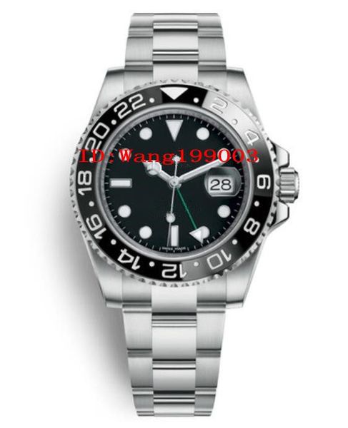 9 style men's gmt ii black dial black ceramic bezel steel oyster 116710 116710ln 116718 126719 asia 2813 movement automatic watches, Slivery;brown
9 style men's gmt ii black dial black ceramic bezel steel oyster 116710 116710ln 116718 126719 asia 2813 movement automatic watches, Slivery;brown