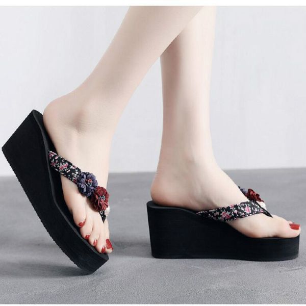 fashion high-heeled slippers female summer wear grey 2019 new thick-bottomed flip-flops beach sandals slippers sneakers casual shoes, Black
fashion high-heeled slippers female summer wear grey 2019 new thick-bottomed flip-flops beach sandals slippers sneakers casual shoes, Black