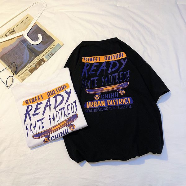 2019 fashion harajuku letter ready loose personality female men's printing t-shirt cotton neutral summer t shirt sa-8, White;black
2019 fashion harajuku letter ready loose personality female men's printing t-shirt cotton neutral summer t shirt sa-8, White;black
