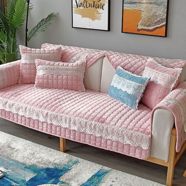 winter pure color plush simple padded sofa cushion pink fresh and comfortable living room combination sofa cover
winter pure color plush simple padded sofa cushion pink fresh and comfortable living room combination sofa cover