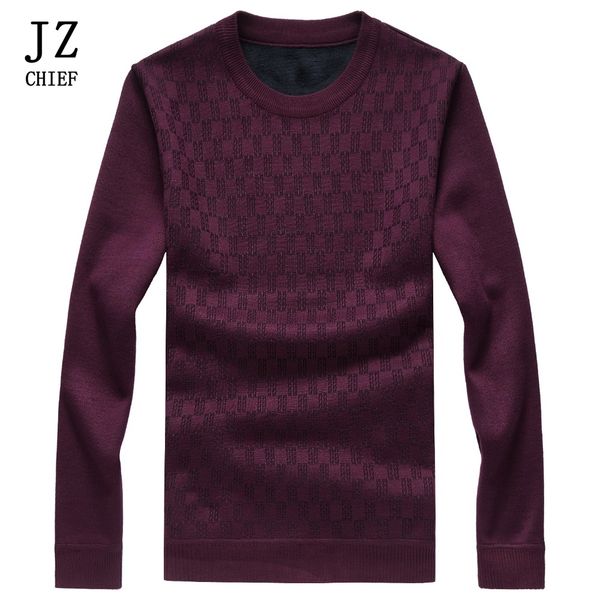 jz chief men pullover knitted sweater fleece thicken flocking warm winter sweater plaid o-neck blouse plus size man, White;black
jz chief men pullover knitted sweater fleece thicken flocking warm winter sweater plaid o-neck blouse plus size man, White;black