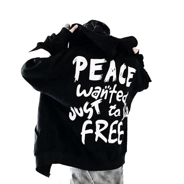 us size sweatshirts men women harajuku streetwear loose sweatshirts zipper peace couple hoodies black white dg38
us size sweatshirts men women harajuku streetwear loose sweatshirts zipper peace couple hoodies black white dg38