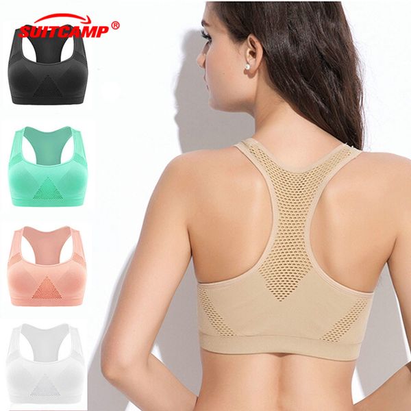 women sports bra seamless sports bras wirepadded yoga bra underwear shockproof breathless vests underwear, White;black
women sports bra seamless sports bras wirepadded yoga bra underwear shockproof breathless vests underwear, White;black