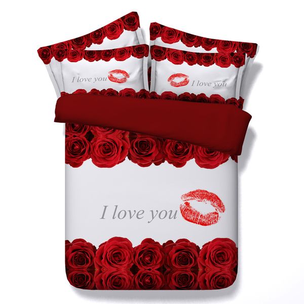 white 3d rose lip print bedding sets for queen size duvet cover with pillowcase double king bed bedline valentine's day present
white 3d rose lip print bedding sets for queen size duvet cover with pillowcase double king bed bedline valentine's day present
