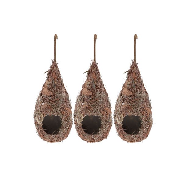 3 pack grass hand woven bird nest house for outdoor hanging, natural fiber bird hut for outside, provides shelter from cold weather
3 pack grass hand woven bird nest house for outdoor hanging, natural fiber bird hut for outside, provides shelter from cold weather