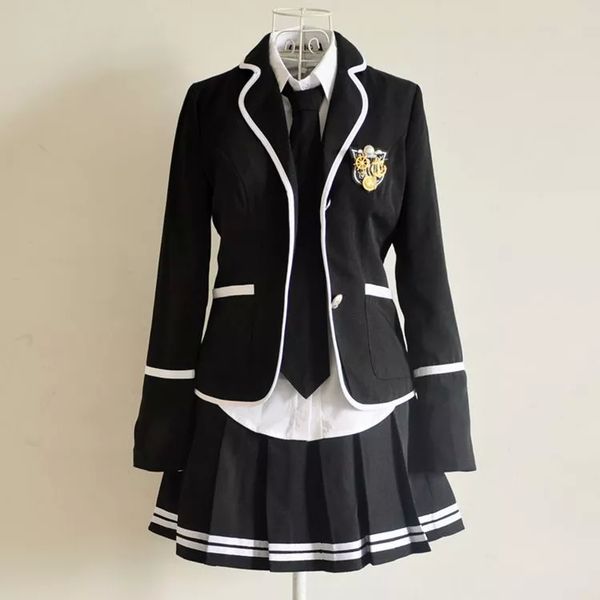 spring and autumn new korean college wind school uniform set british women's class service small suit jacket pleated skirt suit, White
spring and autumn new korean college wind school uniform set british women's class service small suit jacket pleated skirt suit, White