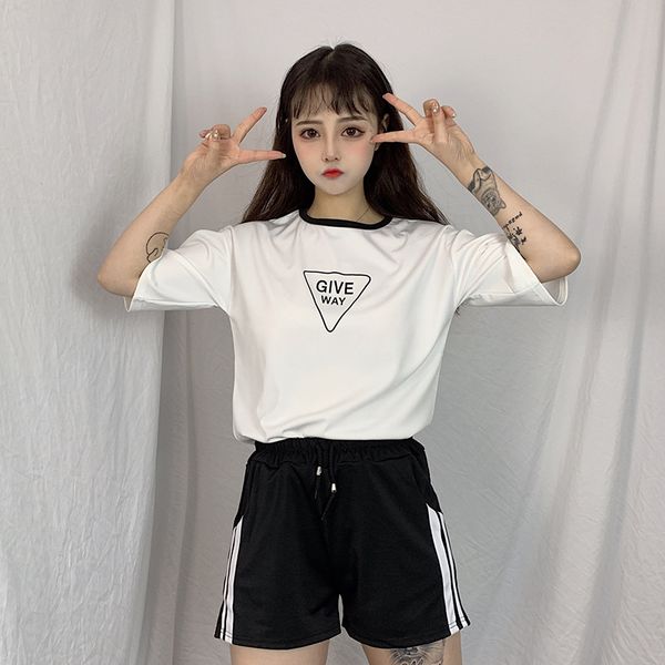 summer sets for women fashion letters print short sleeve t-shirt casual suit female sportswear shorts tracksuits two piece sets, White
summer sets for women fashion letters print short sleeve t-shirt casual suit female sportswear shorts tracksuits two piece sets, White
