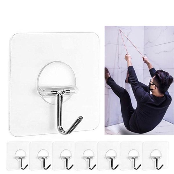 8pcs transparent suction cup hooks strong sucker wall hanger for kitchen bathroom seamless hooks #rn
8pcs transparent suction cup hooks strong sucker wall hanger for kitchen bathroom seamless hooks #rn