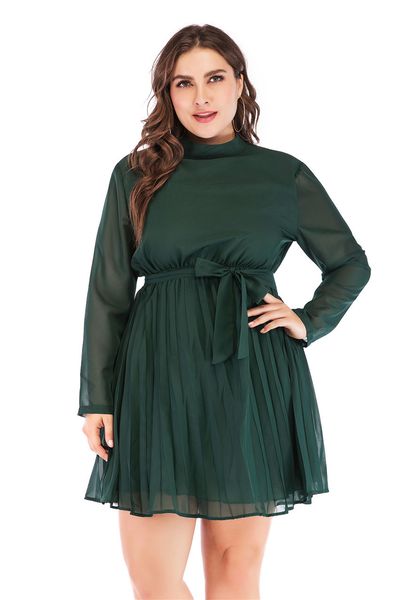 factory direct yiduo new european and american large size womens long-sleeved stand collar solid color pleated chiffon dress 035, White;black
factory direct yiduo new european and american large size womens long-sleeved stand collar solid color pleated chiffon dress 035, White;black