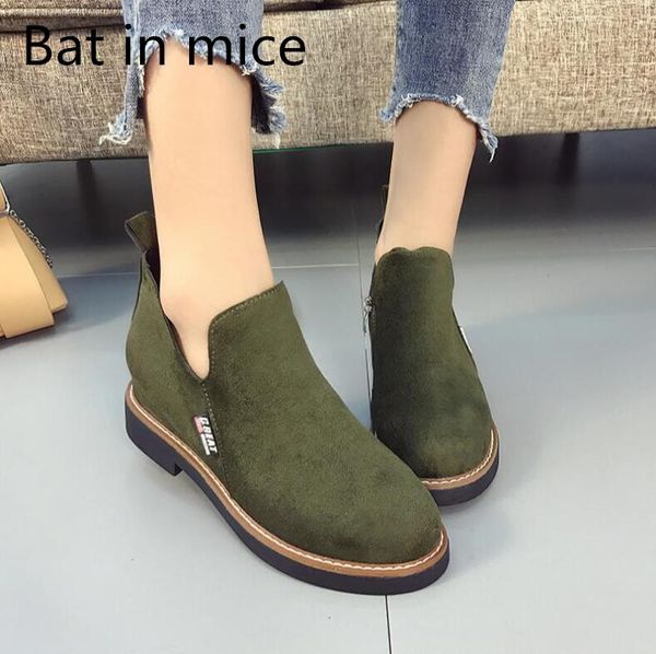 bat in mice 2017autumn women boots new 2017 boots frosted with zipper british tide increase in a single, Black
bat in mice 2017autumn women boots new 2017 boots frosted with zipper british tide increase in a single, Black