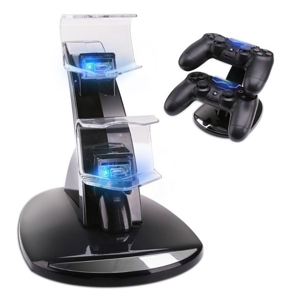 led dual charger dock mount usb charging stand for playstation 4 ps4 xbox one gaming wireless controller retail package 
led dual charger dock mount usb charging stand for playstation 4 ps4 xbox one gaming wireless controller retail package