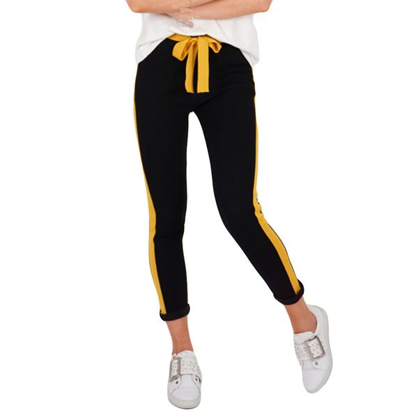 women's pants & capris 2021 autumn winter warm ladies'stripe stitching bowknot tightly-fitting casual solid wear harem z416, Black;white
women's pants & capris 2021 autumn winter warm ladies'stripe stitching bowknot tightly-fitting casual solid wear harem z416, Black;white