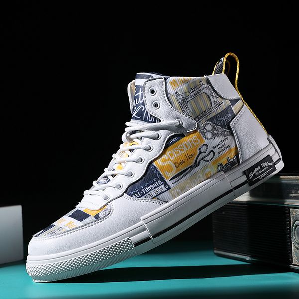 autumn winter man graffiti casual shoes sneakers lace up leather shoes men fashion men 2019 new, Black
autumn winter man graffiti casual shoes sneakers lace up leather shoes men fashion men 2019 new, Black