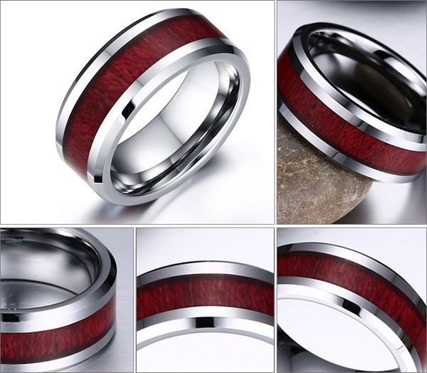 100% real tungsten carbide ring men's wedding ring retro wood grain design fashion party gift men jewelry, Silver
100% real tungsten carbide ring men's wedding ring retro wood grain design fashion party gift men jewelry, Silver