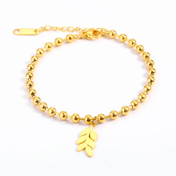 leaf plant natural style jewelry stainless steel bracelet charms chain beads pendant gold bracelet charm girl jewelry gift, Black
leaf plant natural style jewelry stainless steel bracelet charms chain beads pendant gold bracelet charm girl jewelry gift, Black