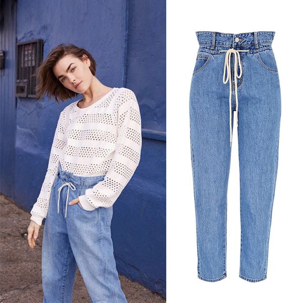 2019 new fashion women elastic high waist jeans jeans denim straight pants women streetwear loose pants blue female
2019 new fashion women elastic high waist jeans jeans denim straight pants women streetwear loose pants blue female