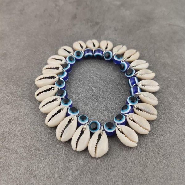 blue evil eye beads bracelet boho bracelets for women friendship shell bracelet handmade gift for women, Golden;silver
blue evil eye beads bracelet boho bracelets for women friendship shell bracelet handmade gift for women, Golden;silver