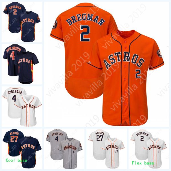 Mens Lady Youth Houston 2 Alex Bregman 27 Jose Altuve 4 George Springer 35 Justin Verlander Carlos Correa Astros Baseball Jersey
Mens Lady Youth Houston 2 Alex Bregman 27 Jose Altuve 4 George Springer 35 Justin Verlander Carlos Correa Astros Baseball Jersey