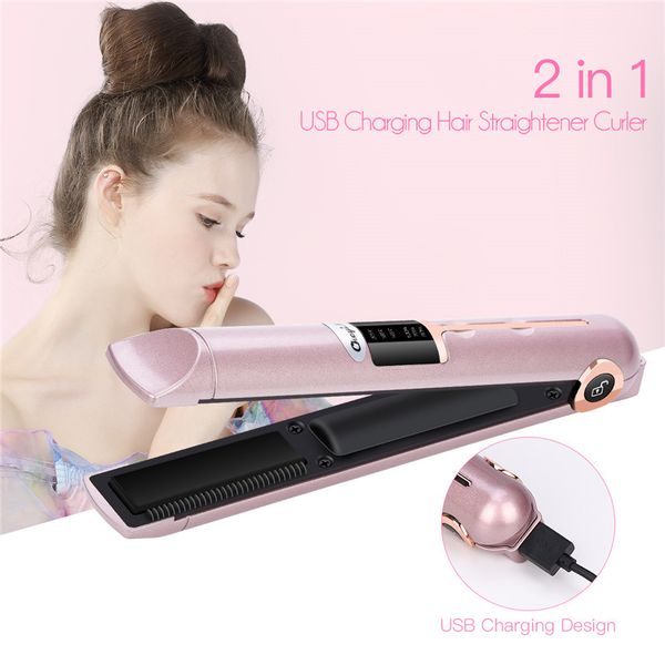 cordless hair straightener usb recharging curler fast heating curling iron plate board led display hair flat iron power bank
cordless hair straightener usb recharging curler fast heating curling iron plate board led display hair flat iron power bank