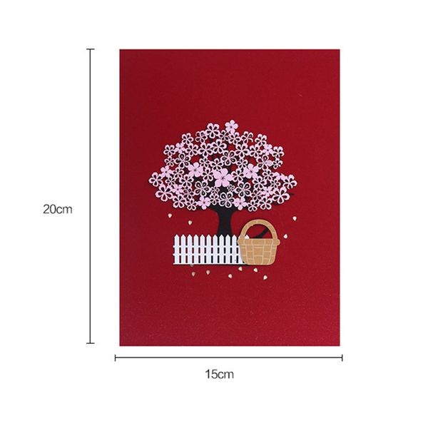 3d up cherry blossoms greeting card christmas birthday new year invitation d08d 
3d up cherry blossoms greeting card christmas birthday new year invitation d08d