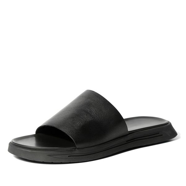 2019 summer new leather slippers men outdoor wear tide word drag leather sandals and slippers non-slip beach shoes, Blue;gray
2019 summer new leather slippers men outdoor wear tide word drag leather sandals and slippers non-slip beach shoes, Blue;gray