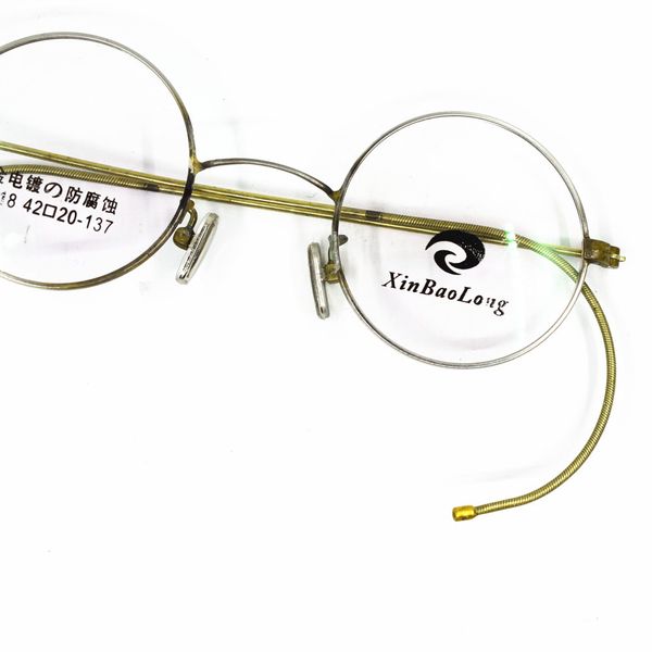 vintage 42mm really old antique round eyeglass frames wire rim rx able very old glasses spectacles, Black
vintage 42mm really old antique round eyeglass frames wire rim rx able very old glasses spectacles, Black