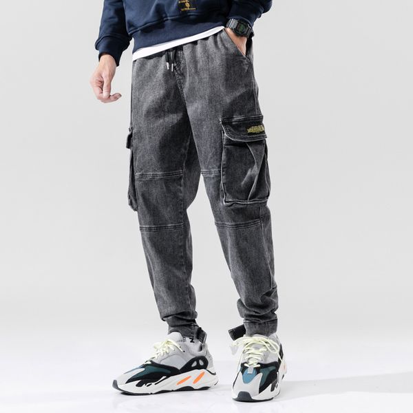 japanese style fashion men jeans black gray color retro wash loose fit big pocket cargo pants harem trousers hip hop jeans men, Blue
japanese style fashion men jeans black gray color retro wash loose fit big pocket cargo pants harem trousers hip hop jeans men, Blue